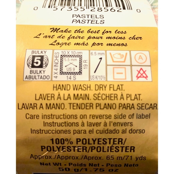 🦋 Phentex Fashion Eight eyelash yarn in Pastels color 48001 - Picture 5 of 5